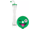 Gourde pour granita au design smiley vert - 54 pc