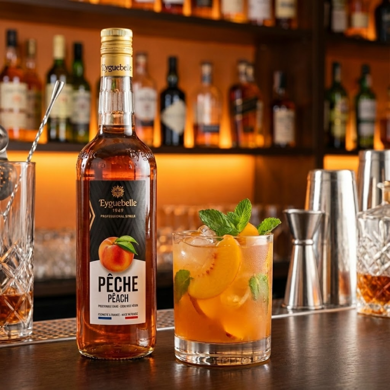 Sirop Eyguebelle goût pêche - 1 L