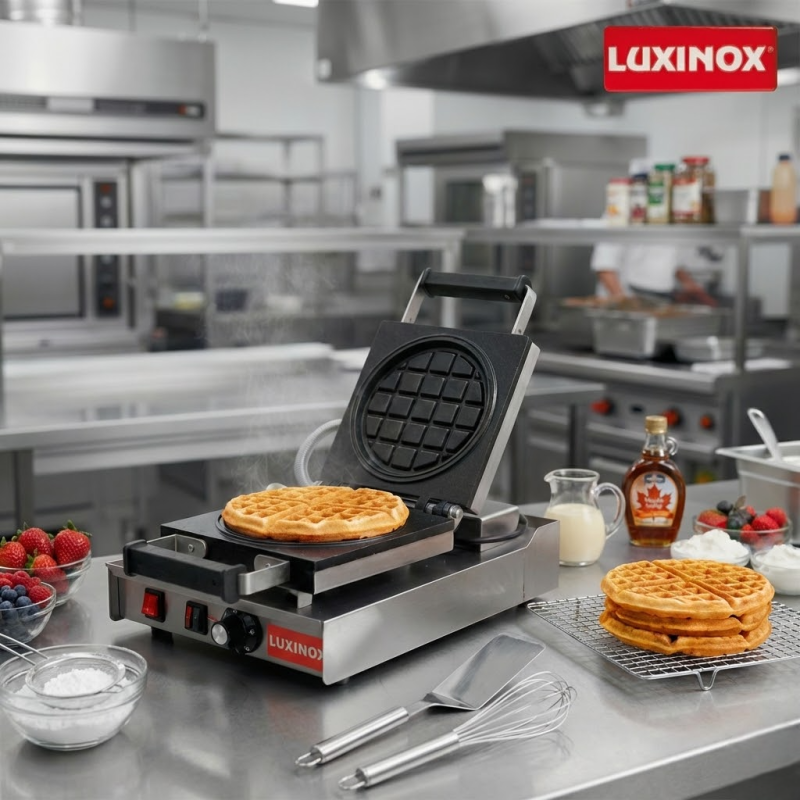 Gaufrier à pizza simple luxinox